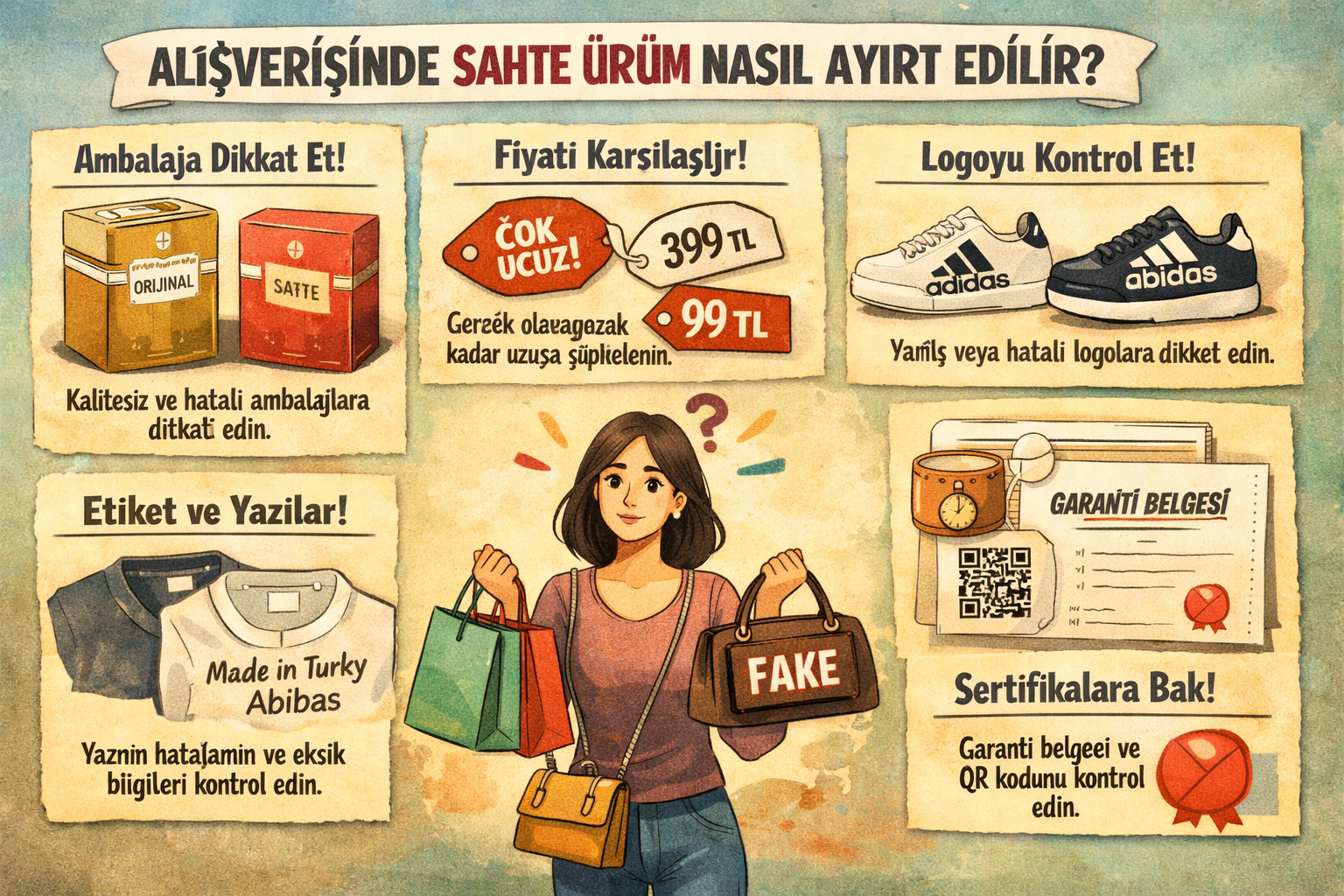 Alışverişinde sahte ürün nasıl ayırt edilir?
