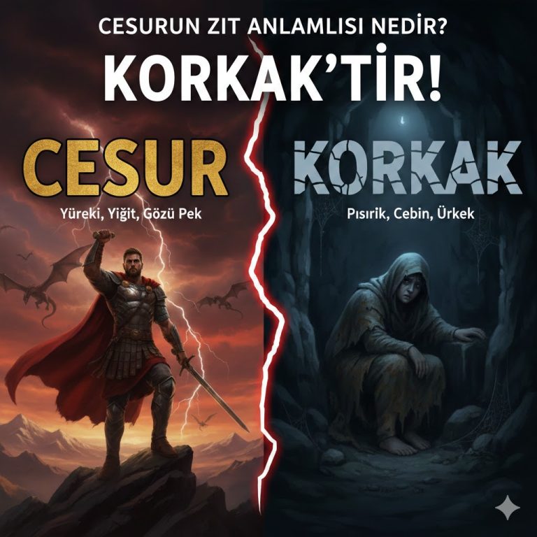Cesurun Zıt Anlamlısı Nedir? Cesur Kelimesinin Zıt Anlamlısı