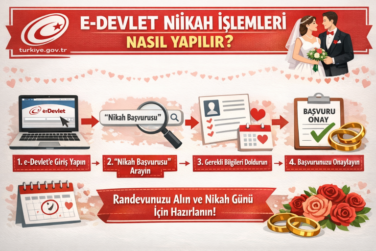 E Devlet Nikah İşlemleri Nasıl Yapılır?