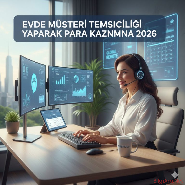 Evde Müşteri Temsilciliği Yaparak Para Kazanma 2026
