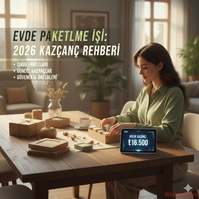 Evde Paketleme İşi Yaparak Para Kazanma 2026