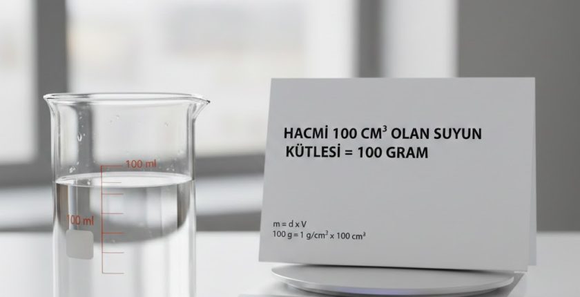 Hacmi 100 Santimetre Küp Olan Suyun Kütlesi Kaç Gramdır?