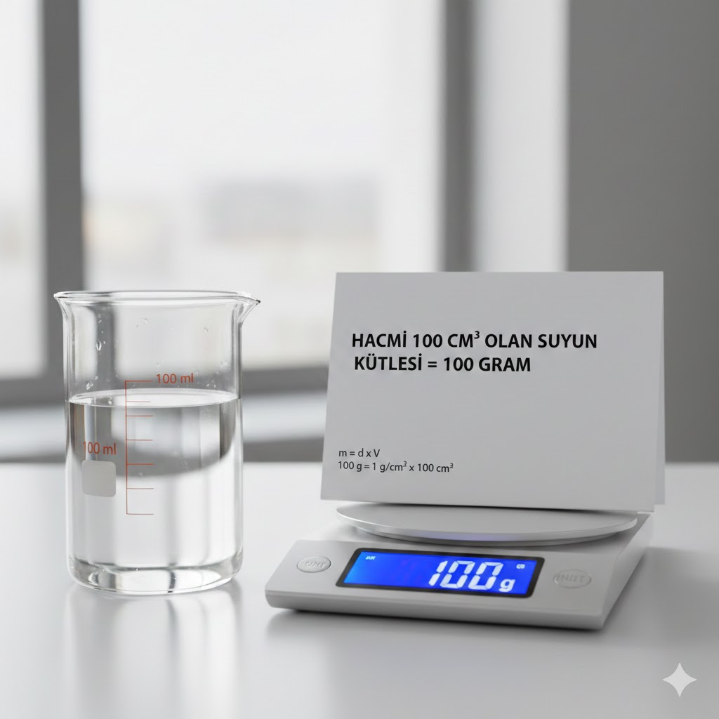 Hacmi 100 Santimetre Küp Olan Suyun Kütlesi Kaç Gramdır?