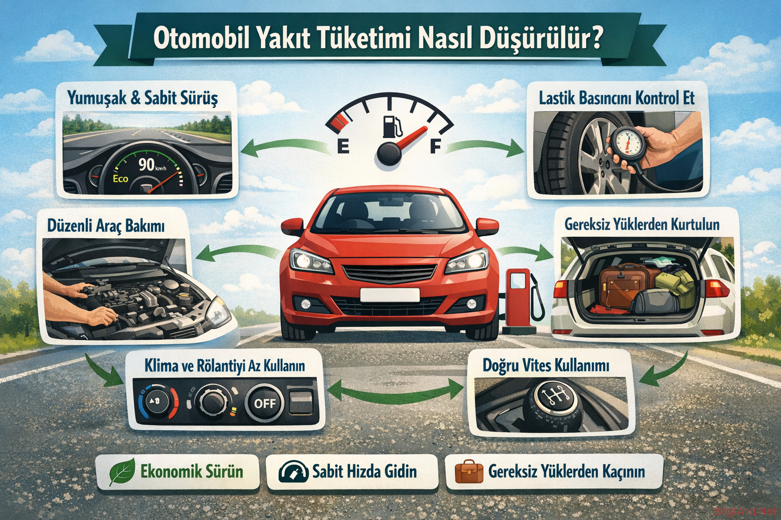 Otomobil yakıt tüketimi nasıl düşürülür?