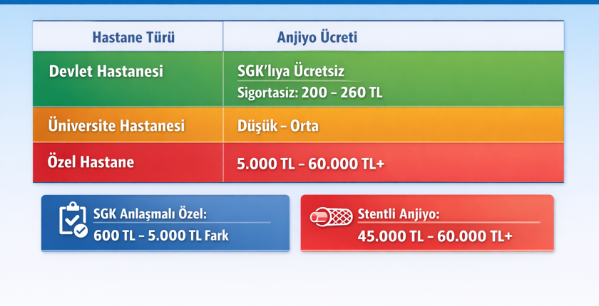 Özel Hastane Anjiyo Ücreti 2026