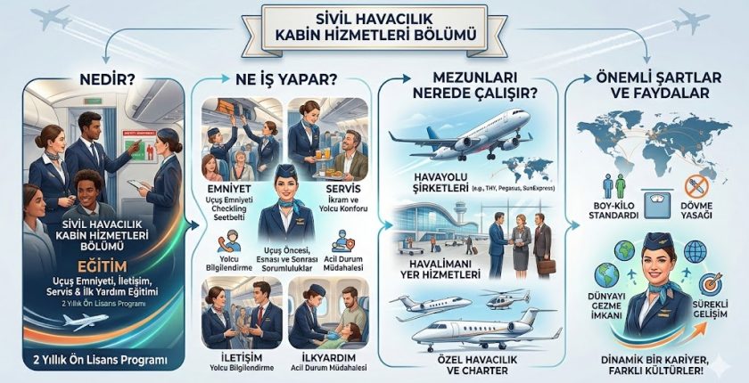 Sivil Havacılık Kabin Hizmetleri Bölümü Nedir, Ne İş Yapar ve Mezunları Nerede Çalışır?