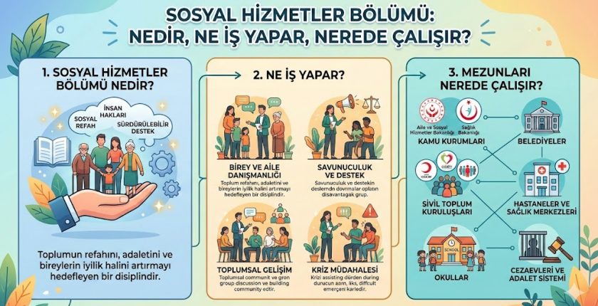 Sosyal Hizmetler Bölümü Nedir, Ne İş Yapar ve Mezunları Nerede Çalışır?