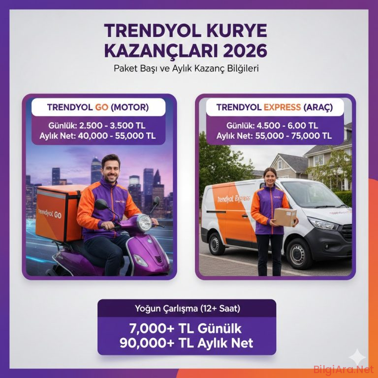Trendyol Kurye Maaşları 2026 Paket Başı ve Aylık Kazanç Ne Kadar?