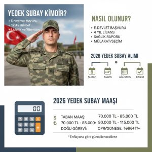 Yedek Subay Kimdir, Nasıl Olunur? Yedek Subay Maaşı 2026