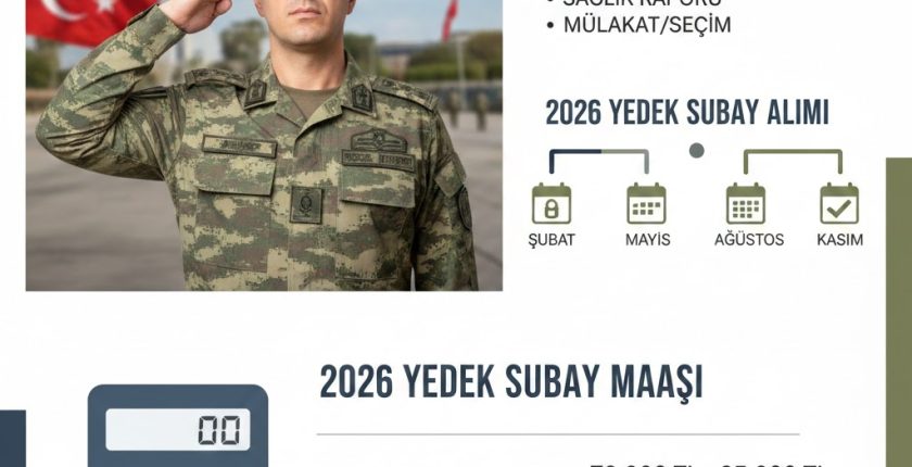 Yedek Subay Kimdir, Nasıl Olunur? Yedek Subay Maaşı 2026