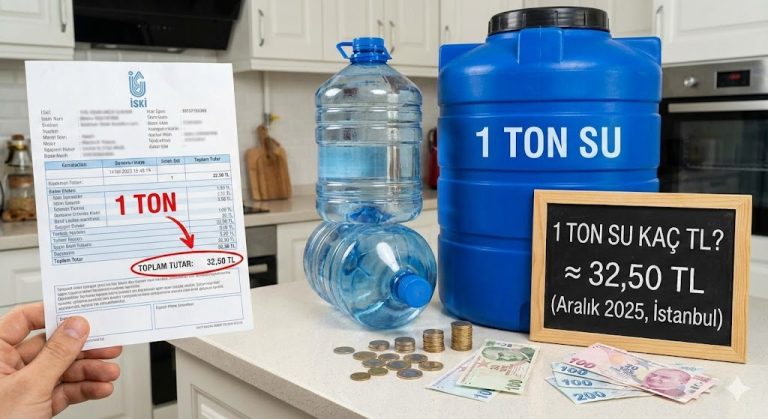 1 Ton Su Kaç TL – 2026