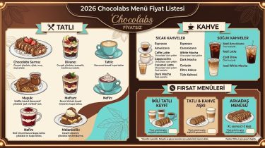 2026 Chocolabs Menü Fiyat Listesi Tatlı, Kahve ve Fırsat Menüleri