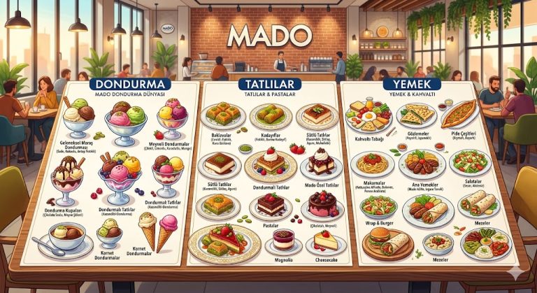 2026 Mado Menü Fiyat Listesi: Dondurma, Tatlı ve Yemek Fiyatları