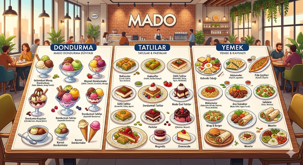 2026 Mado Menü Fiyat Listesi: Dondurma, Tatlı ve Yemek Fiyatları