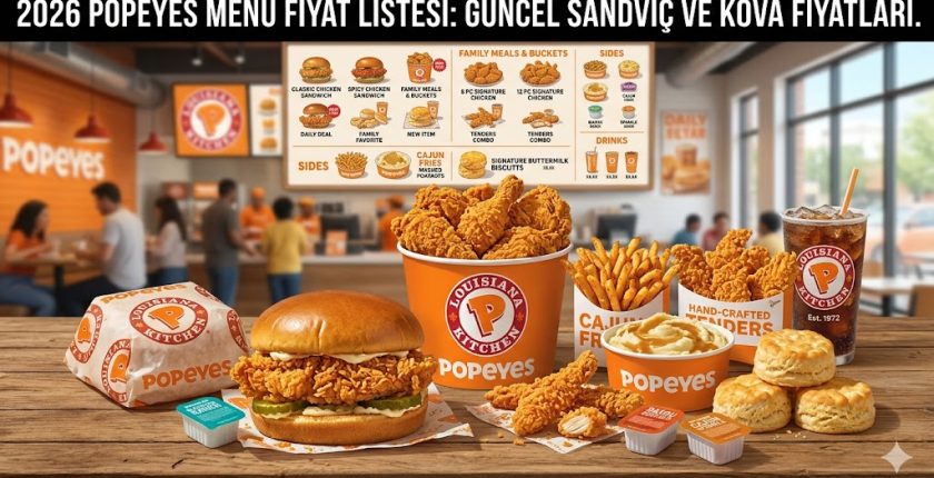 2026 Popeyes Menü Fiyat Listesi: Güncel Sandviç ve Kova Fiyatları