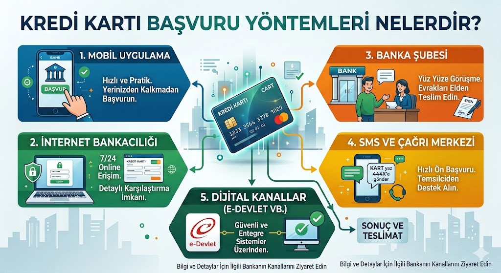 Kredi Kartı Başvuru Yöntemleri Nelerdir?