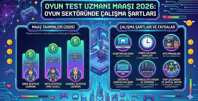 Oyun Test Uzmanı Maaşı 2026: Oyun Sektöründe Çalışma Şartları