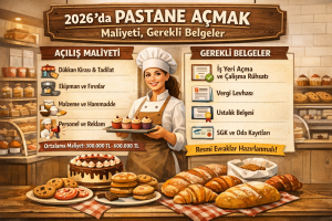 2026’da Pastane Açmak – Maliyeti, Gerekli Belgeler