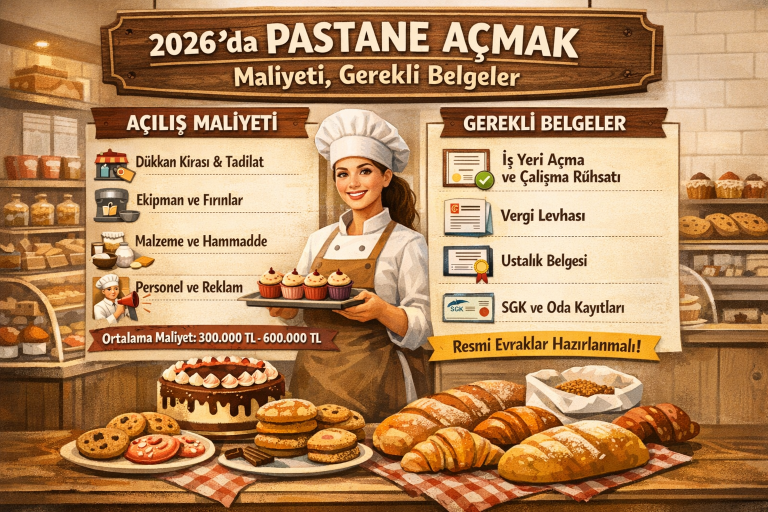 2026’da Pastane Açmak – Maliyeti, Gerekli Belgeler