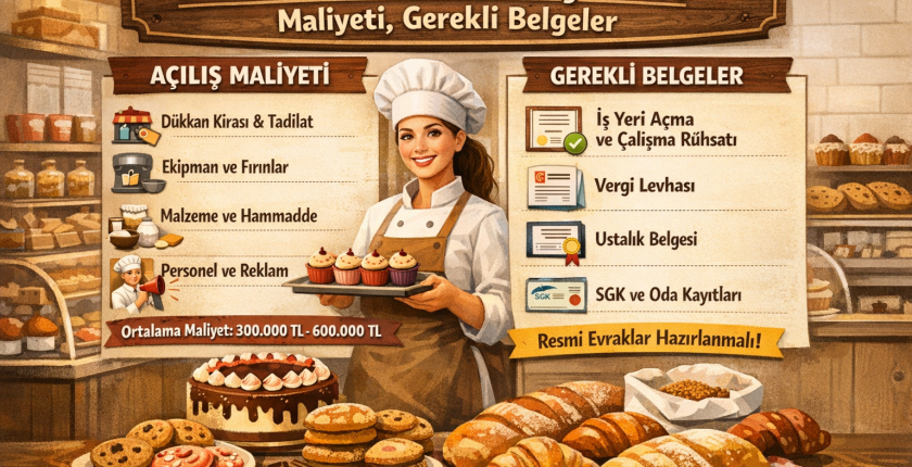 2026’da Pastane Açmak – Maliyeti, Gerekli Belgeler