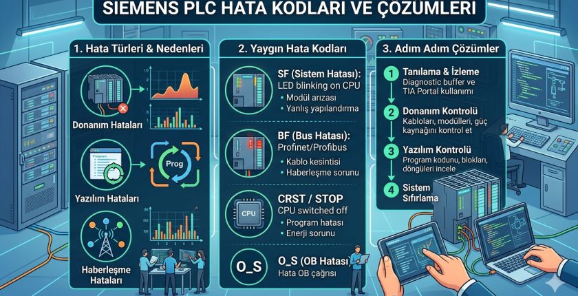 Siemens PLC Hata Kodları ve Çözümleri 2026