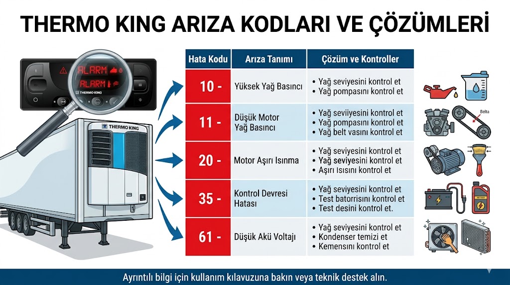 Thermoking Arıza Kodları ve Çözümleri 2026