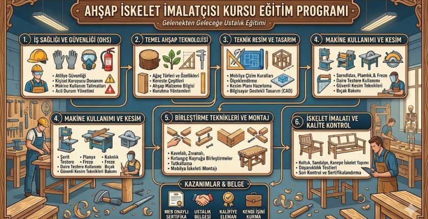 Ahşap İskelet İmalatçısı Kursu Eğitim Programı 2026