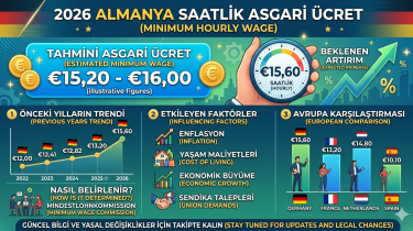 2026 Almanya Saatlik Ücreti Ne Kadar