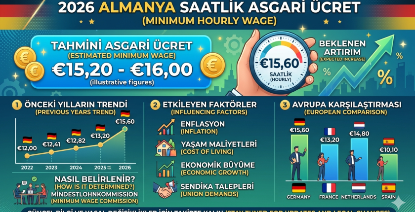 2026 Almanya Saatlik Ücreti Ne Kadar