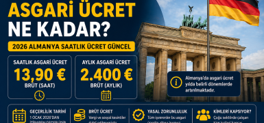 Almanya Asgari Ücret Ne Kadar? – 2026 Almanya Saatlik Ücret Güncel