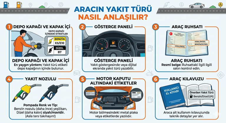 Aracın Yakıt Türü Nasıl Anlaşılır?