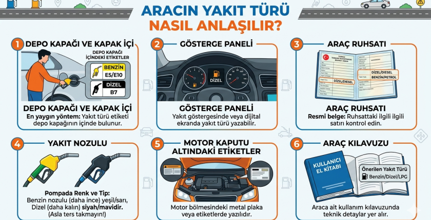 Aracın Yakıt Türü Nasıl Anlaşılır?