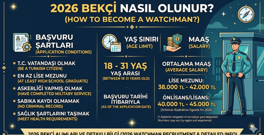 Bekçi Nasıl Olunur? Başvuru Şartları, Yaş Sınırı ve Maaş 2026