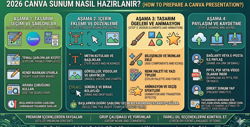 Canva sunum nasıl hazırlanır? 2026