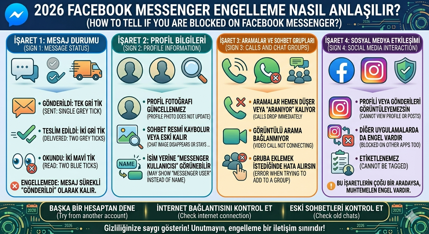 Facebook Messenger Engelleme Nasıl Anlaşılır? 2026