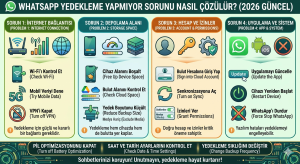 WhatsApp Yedekleme Yapmıyor Sorunu Nasıl Çözülür? 2026