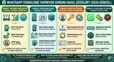 WhatsApp Yedekleme Yapmıyor Sorunu Nasıl Çözülür? 2026