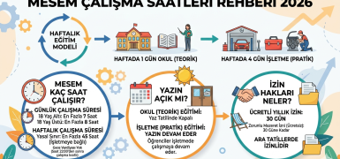 Mesem Çalışma Saatleri 2026: Mesem Kaç Saat Çalışır, Yazın Açık Mı, İzin Hakları Neler?