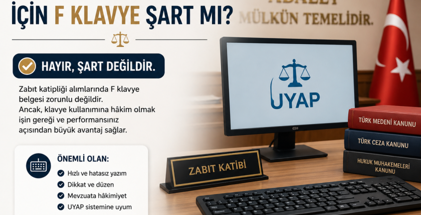 Zabıt Katipliği İçin F Klavye Şart Mı?